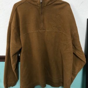 Camel colored half zip